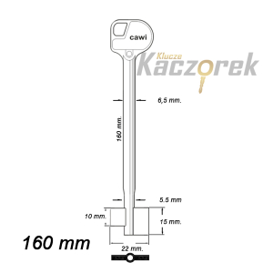 Zasuwowy 070 - Wittkopp 160 mm kl. A - klucz surowy
